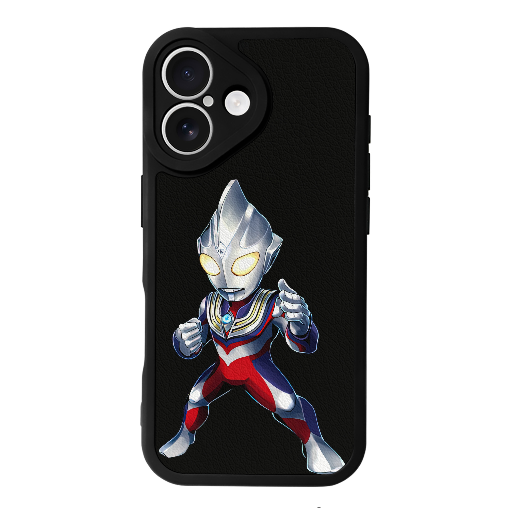 （画像用） ウルトラマン Ultraman 【iPhone 16シリーズ対応】シリコンスマホケース（レザー調） 材質：シリコン
